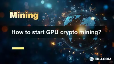 How to start GPU crypto mining? How to start GPU crypto mining?