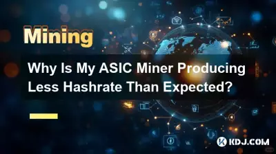 내 ASIC 채굴기가 예상보다 적은 해시레이트를 생성하는 이유는 무엇입니까? 내 ASIC 채굴기가 예상보다 적은 해시레이트를 생성하는 이유는 무엇입니까?