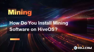 Comment installer un logiciel de minage sur HiveOS ?