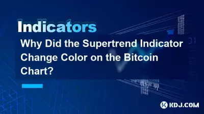 Pourquoi l'indicateur Supertrend a-t-il changé de couleur sur le graphique Bitcoin ? Pourquoi l'indicateur Supertrend a-t-il changé de couleur sur le graphique Bitcoin ?