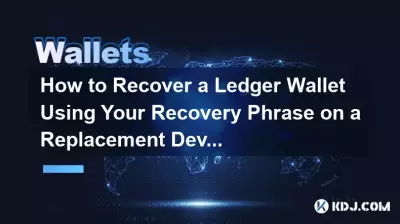 Wie kann ich ein Ledger-Wallet mithilfe Ihrer Wiederherstellungsphrase auf einem Ersatzgerät wiederherstellen?