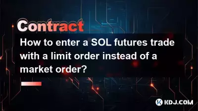 How to enter a SOL futures trade with a limit order instead of a market order? How to enter a SOL futures trade with a limit order instead of a market order?
