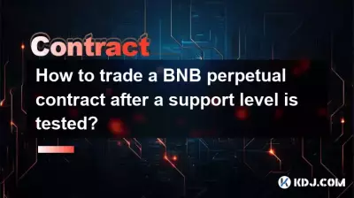 How to trade a BNB perpetual contract after a support level is tested? How to trade a BNB perpetual contract after a support level is tested?