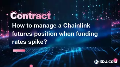 How to manage a Chainlink futures position when funding rates spike?