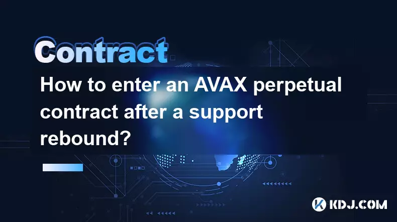 Comment conclure un contrat perpétuel AVAX après un rebond du support ?