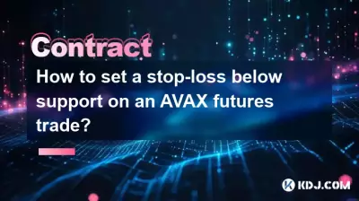 How to set a stop-loss below support on an AVAX futures trade? How to set a stop-loss below support on an AVAX futures trade?