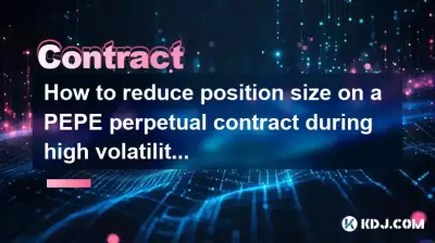 How to reduce position size on a PEPE perpetual contract during high volatility?