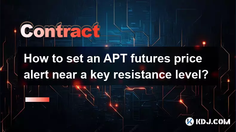 APT先物価格アラートを主要な抵抗レベル付近に設定するにはどうすればよいですか?