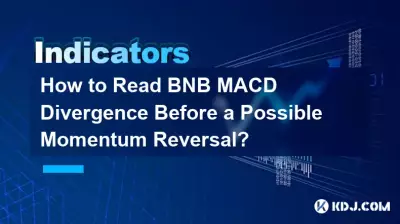가능한 모멘텀 반전 전에 BNB MACD 다이버전스를 읽는 방법은 무엇입니까? 가능한 모멘텀 반전 전에 BNB MACD 다이버전스를 읽는 방법은 무엇입니까?
