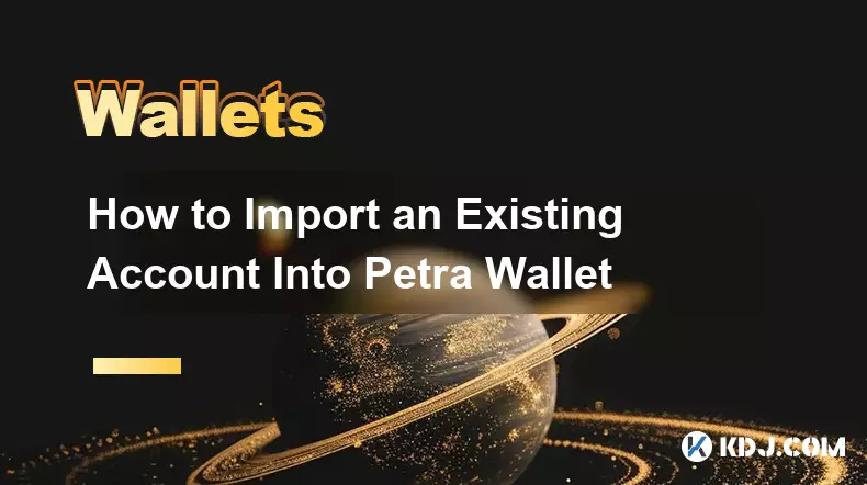 如何将现有帐户导入 Petra 钱包