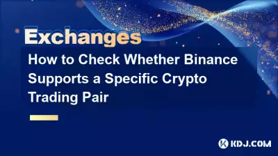 Binance が特定の暗号通貨取引ペアをサポートしているかどうかを確認する方法