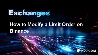 Comment modifier un ordre limité sur Binance Comment modifier un ordre limité sur Binance