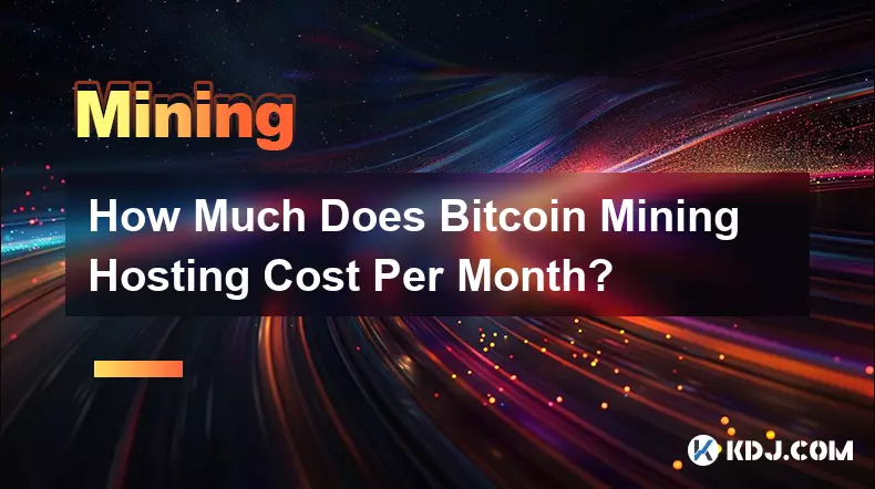Bitcoin 채굴 호스팅 비용은 월 얼마인가요?