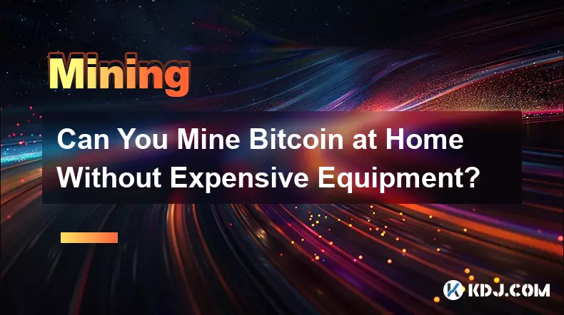 고가의 장비 없이 집에서 Bitcoin을 채굴할 수 있나요?